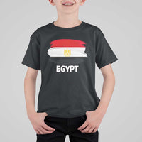 Egypt Flag Misr Pride T Shirt For Kid Egyptian Eagle of Saladin Heritage