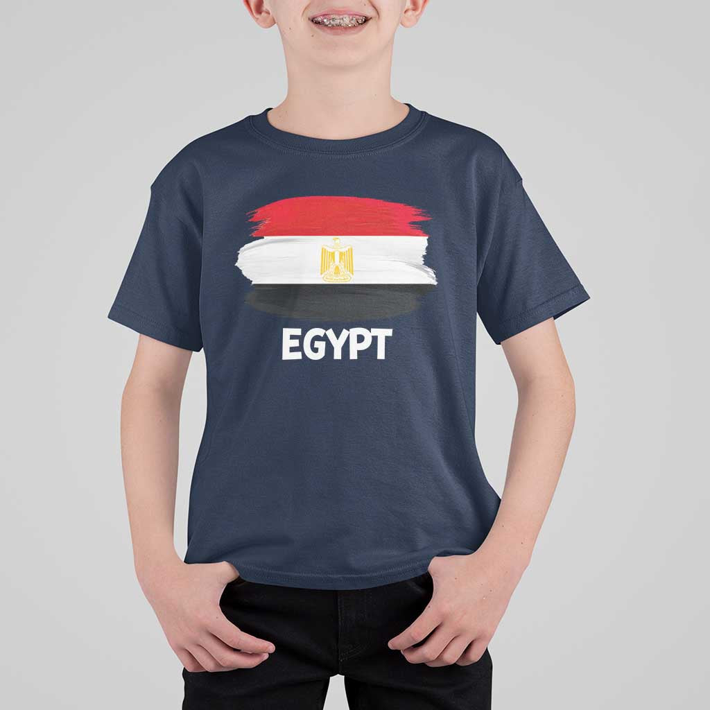 Egypt Flag Misr Pride T Shirt For Kid Egyptian Eagle of Saladin Heritage