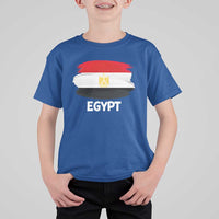 Egypt Flag Misr Pride T Shirt For Kid Egyptian Eagle of Saladin Heritage