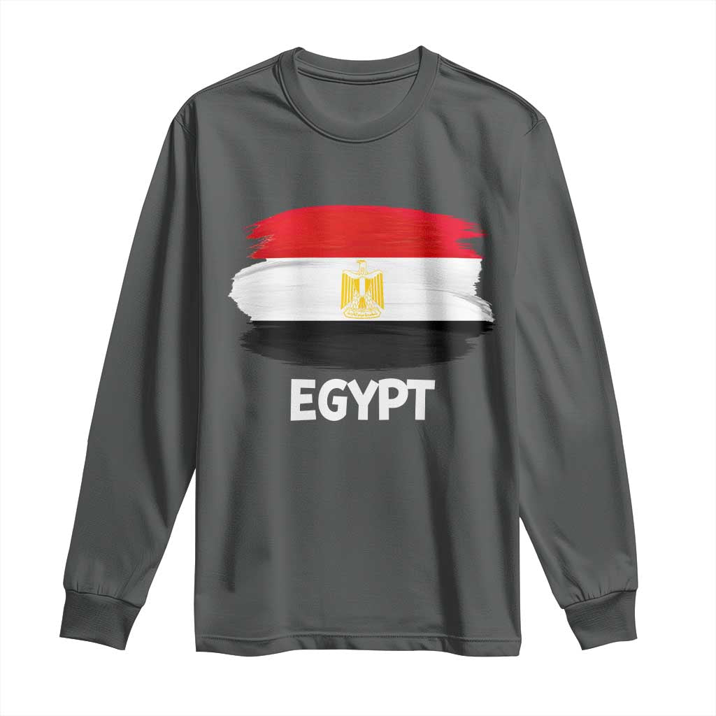 Egypt Flag Misr Pride Long Sleeve Shirt Egyptian Eagle of Saladin Heritage