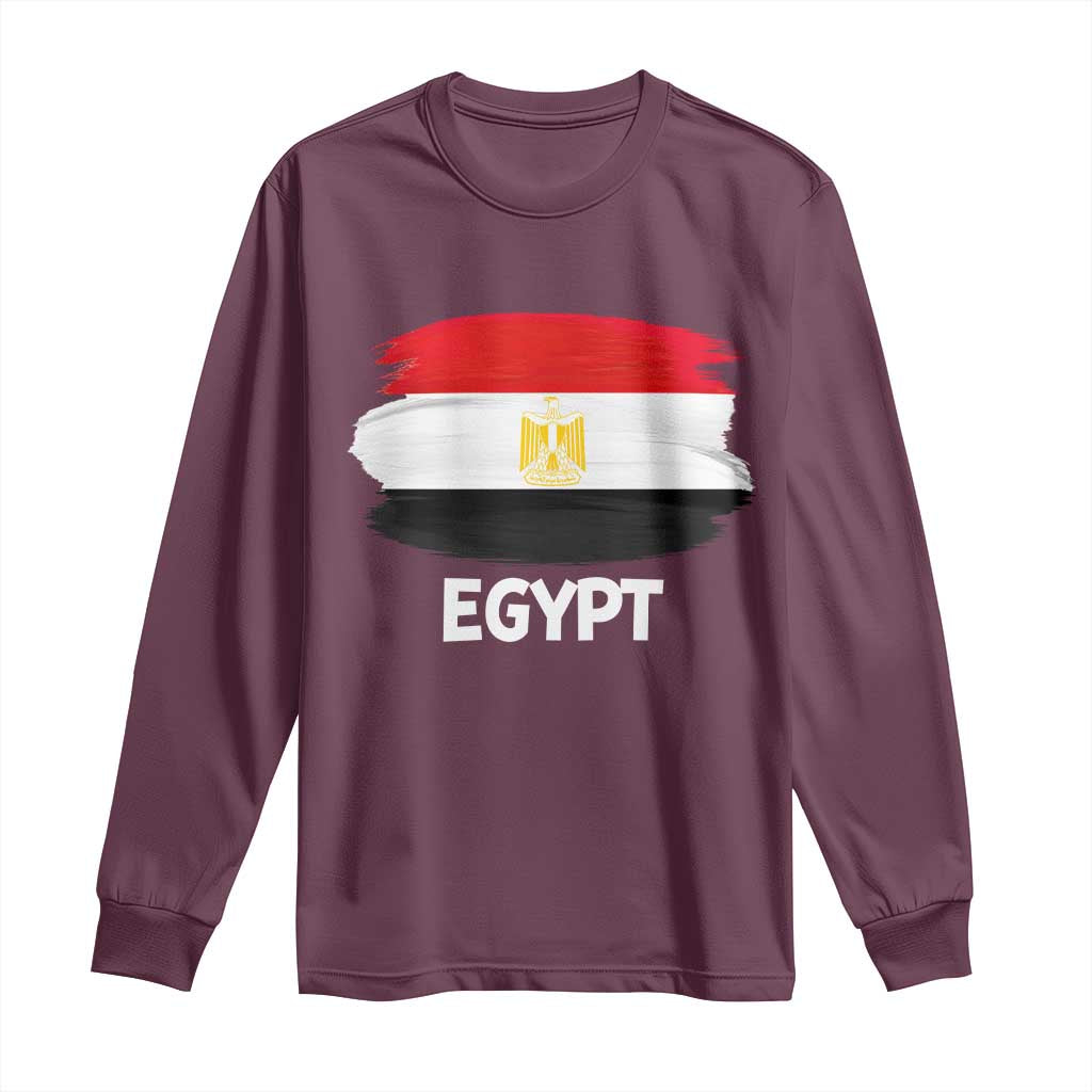 Egypt Flag Misr Pride Long Sleeve Shirt Egyptian Eagle of Saladin Heritage
