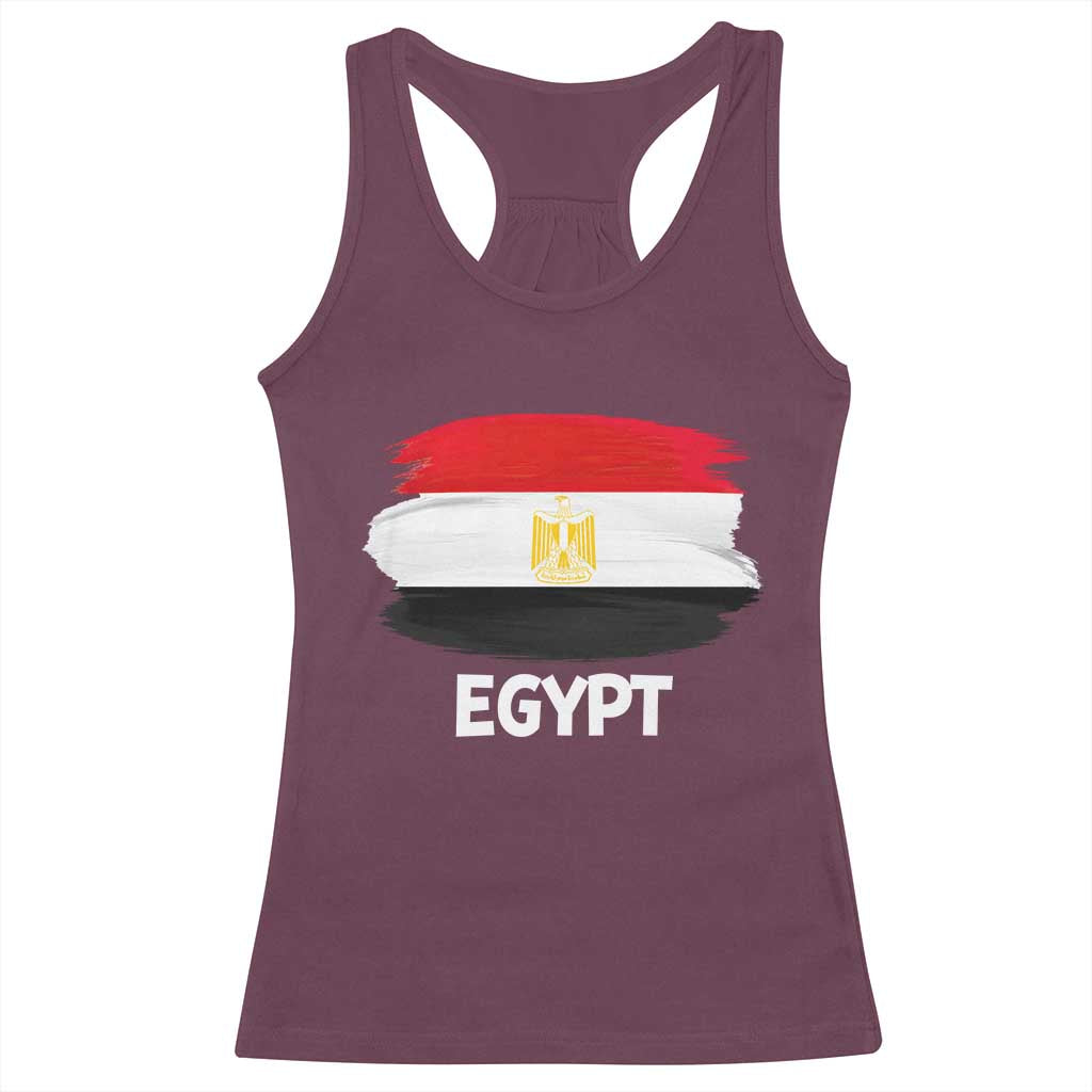 Egypt Flag Misr Pride Racerback Tank Top Egyptian Eagle of Saladin Heritage
