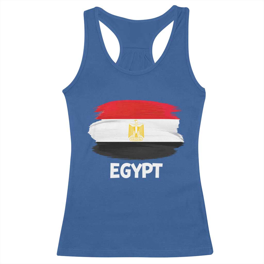 Egypt Flag Misr Pride Racerback Tank Top Egyptian Eagle of Saladin Heritage