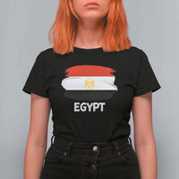 Egypt Flag Misr Pride T Shirt For Women Egyptian Eagle of Saladin Heritage