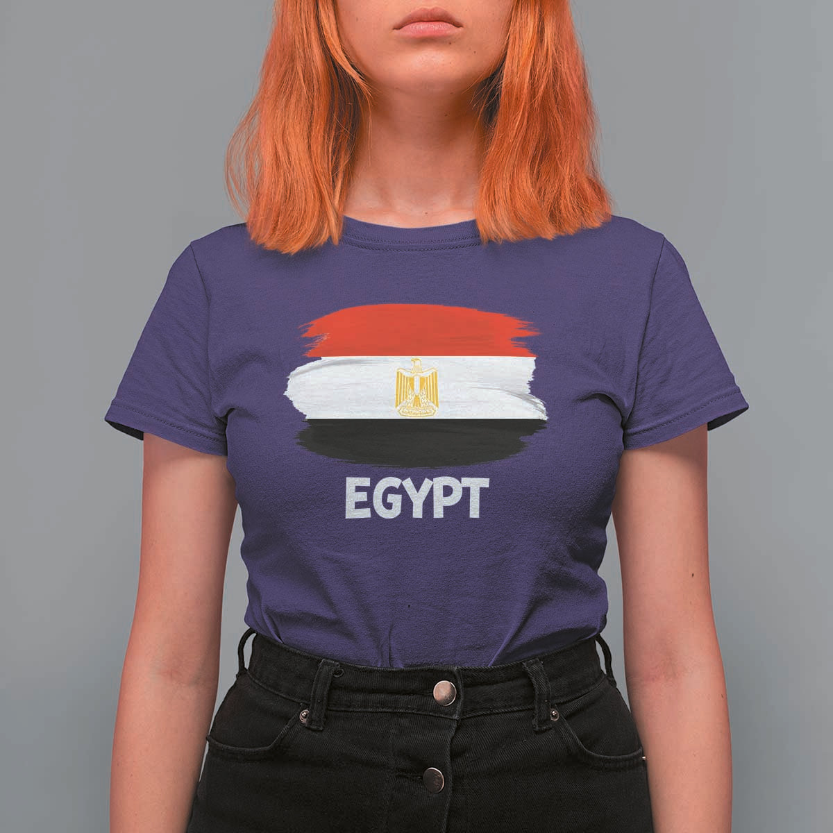Egypt Flag Misr Pride T Shirt For Women Egyptian Eagle of Saladin Heritage