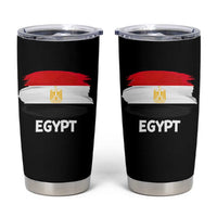 Egypt Flag Misr Pride Tumbler Cup Egyptian Eagle of Saladin Heritage