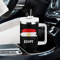 Egypt Flag Misr Pride Tumbler With Handle Egyptian Eagle of Saladin Heritage