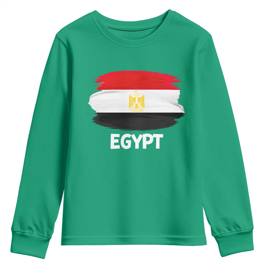 Egypt Flag Misr Pride Youth Sweatshirt Egyptian Eagle of Saladin Heritage