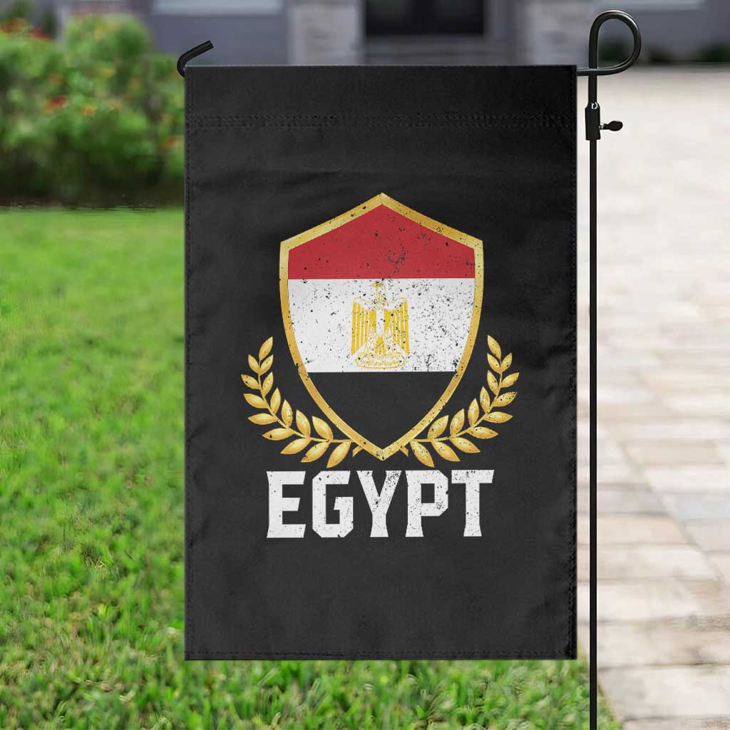 Egypt Coat of Arms Gold Shield Crest Garden Flag Patriotic Egyptian Flag Heritage Pride