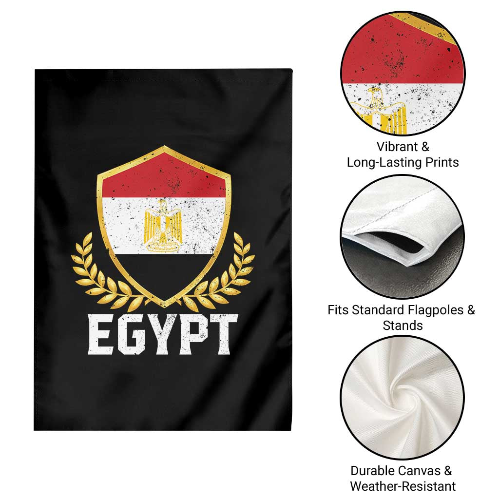 Egypt Coat of Arms Gold Shield Crest Garden Flag Patriotic Egyptian Flag Heritage Pride