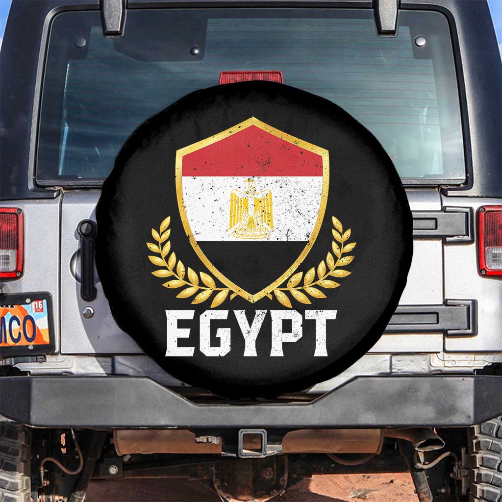 Egypt Coat of Arms Gold Shield Crest Spare Tire Cover Patriotic Egyptian Flag Heritage Pride