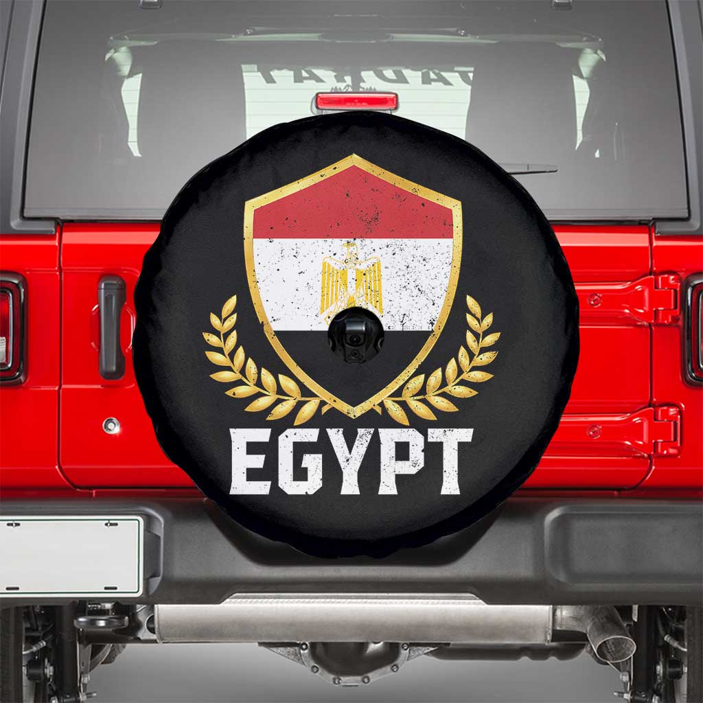 Egypt Coat of Arms Gold Shield Crest Spare Tire Cover Patriotic Egyptian Flag Heritage Pride