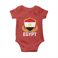 Egypt Coat of Arms Gold Shield Crest Baby Onesie Patriotic Egyptian Flag Heritage Pride