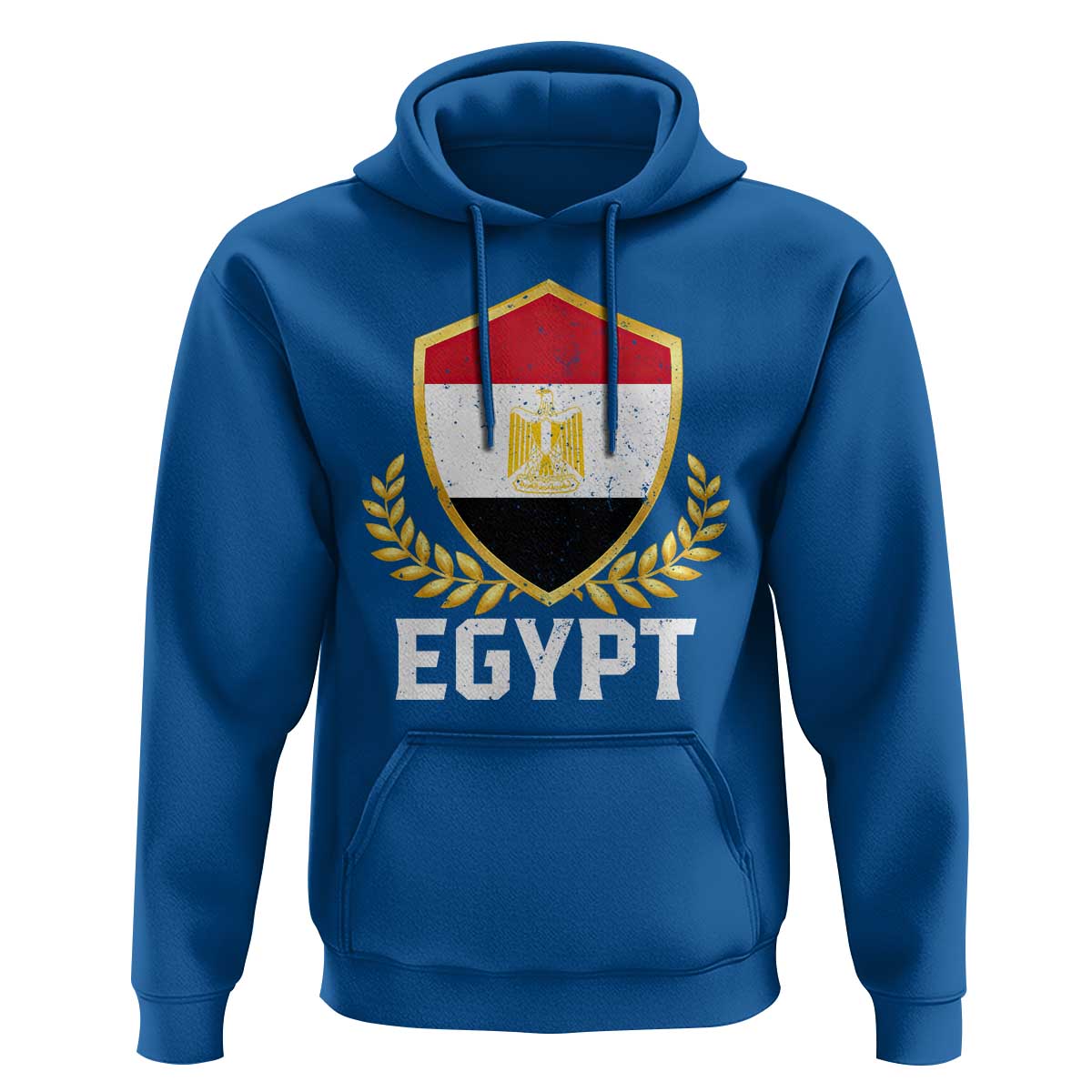 Egypt Coat of Arms Gold Shield Crest Hoodie Patriotic Egyptian Flag Heritage Pride
