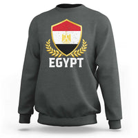Egypt Coat of Arms Gold Shield Crest Sweatshirt Patriotic Egyptian Flag Heritage Pride