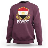 Egypt Coat of Arms Gold Shield Crest Sweatshirt Patriotic Egyptian Flag Heritage Pride