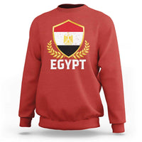 Egypt Coat of Arms Gold Shield Crest Sweatshirt Patriotic Egyptian Flag Heritage Pride