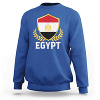 Egypt Coat of Arms Gold Shield Crest Sweatshirt Patriotic Egyptian Flag Heritage Pride