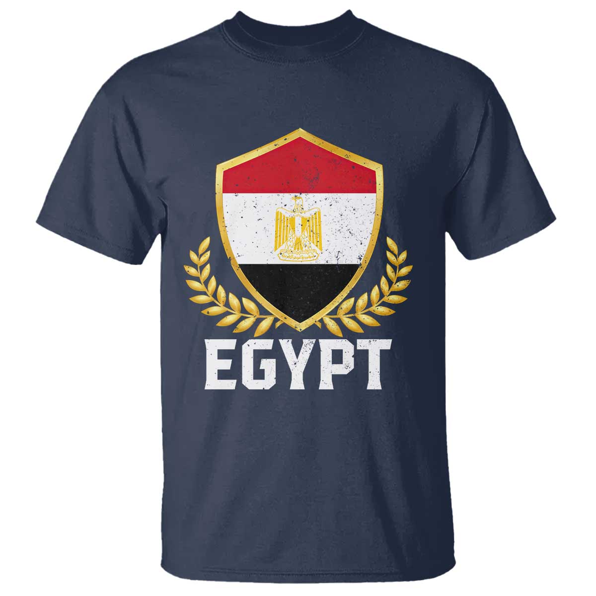 Egypt Coat of Arms Gold Shield Crest T Shirt Patriotic Egyptian Flag Heritage Pride