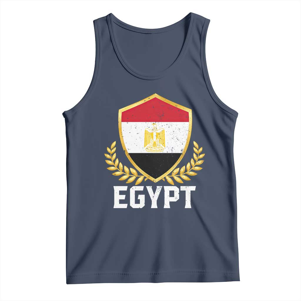 Egypt Coat of Arms Gold Shield Crest Tank Top Patriotic Egyptian Flag Heritage Pride