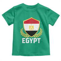 Egypt Coat of Arms Gold Shield Crest Toddler T Shirt Patriotic Egyptian Flag Heritage Pride