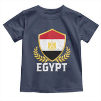 Egypt Coat of Arms Gold Shield Crest Toddler T Shirt Patriotic Egyptian Flag Heritage Pride