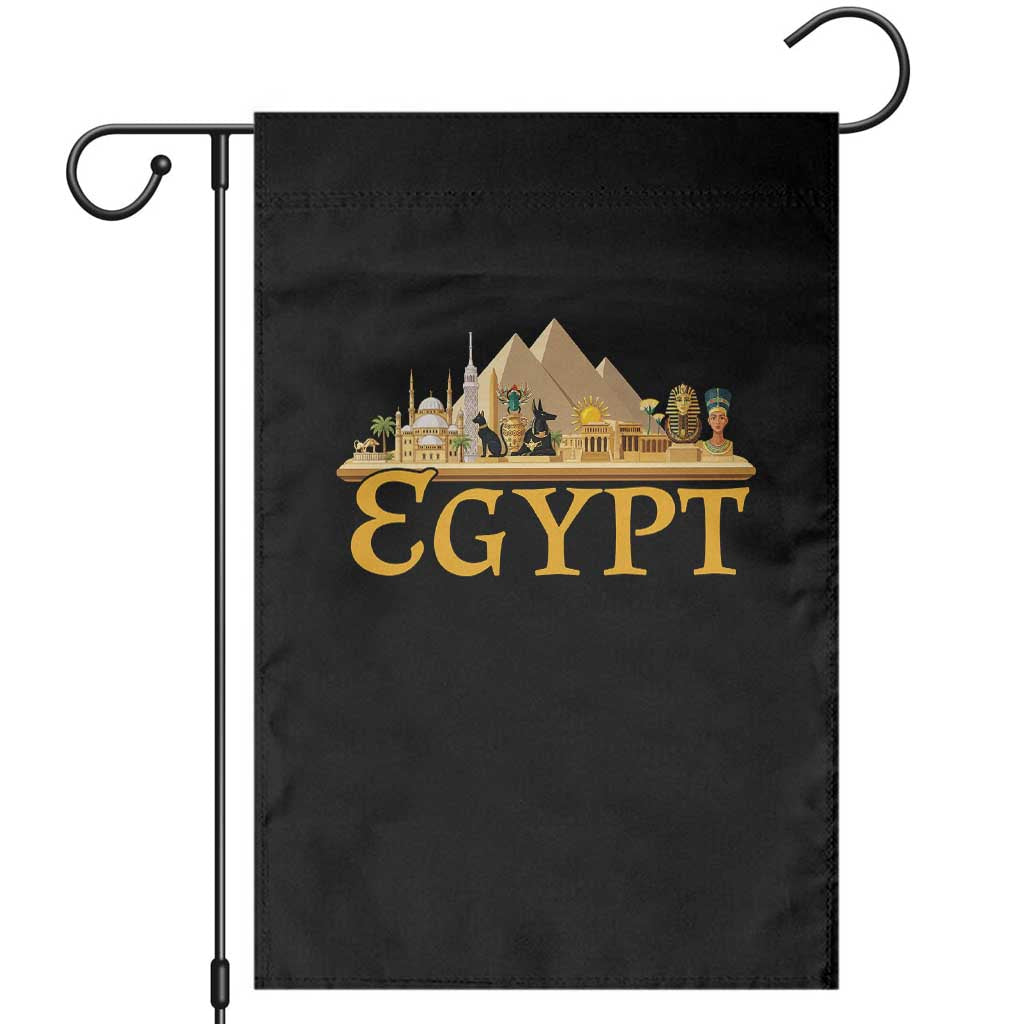 Ancient Egypt Pyramids Sphinx Graphic Garden Flag Vintage Egypt Anubis History Buff Travel Souvenir