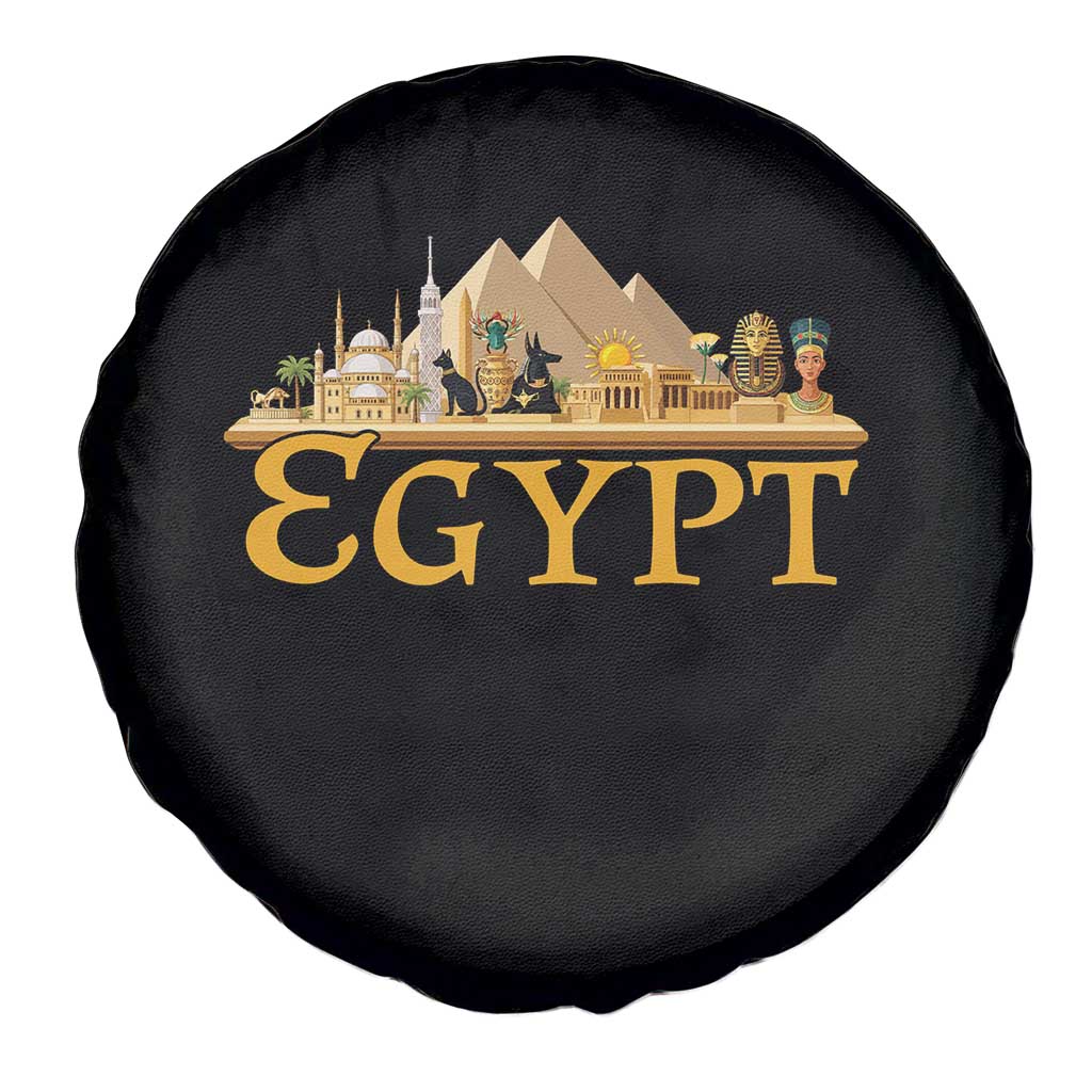Ancient Egypt Pyramids Sphinx Graphic Spare Tire Cover Vintage Egypt Anubis History Buff Travel Souvenir