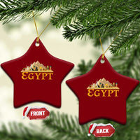 Ancient Egypt Pyramids Sphinx Graphic Ceramic Ornament Vintage Egypt Anubis History Buff Travel Souvenir