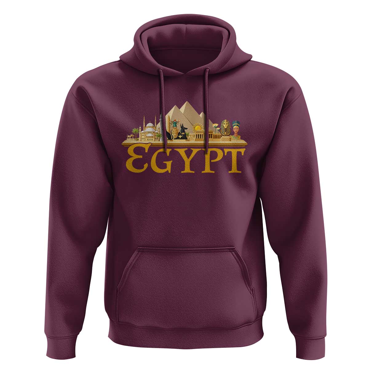 Ancient Egypt Pyramids Sphinx Graphic Hoodie Vintage Egypt Anubis History Buff Travel Souvenir