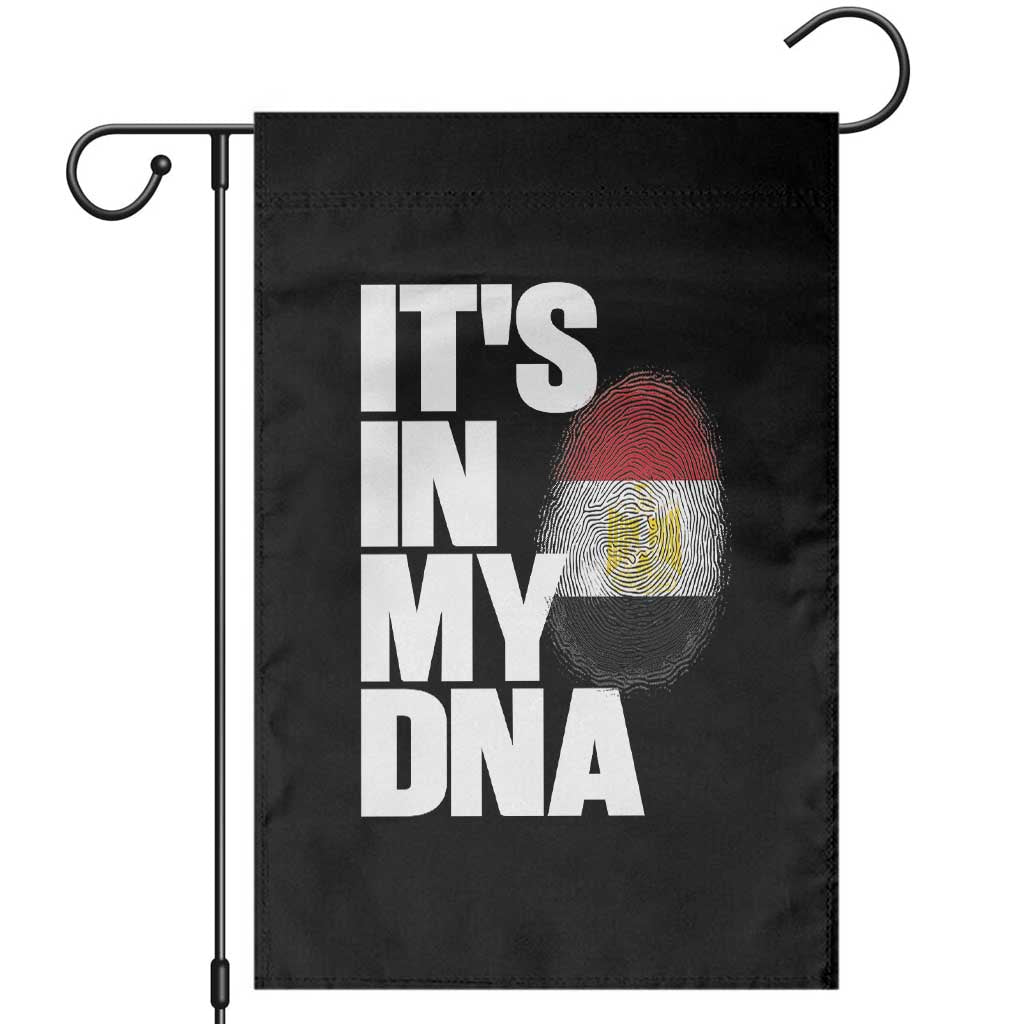 Egypt It's In My DNA Flag Fingerprint Graphic Garden Flag Egyptian Heritage Pride Roots