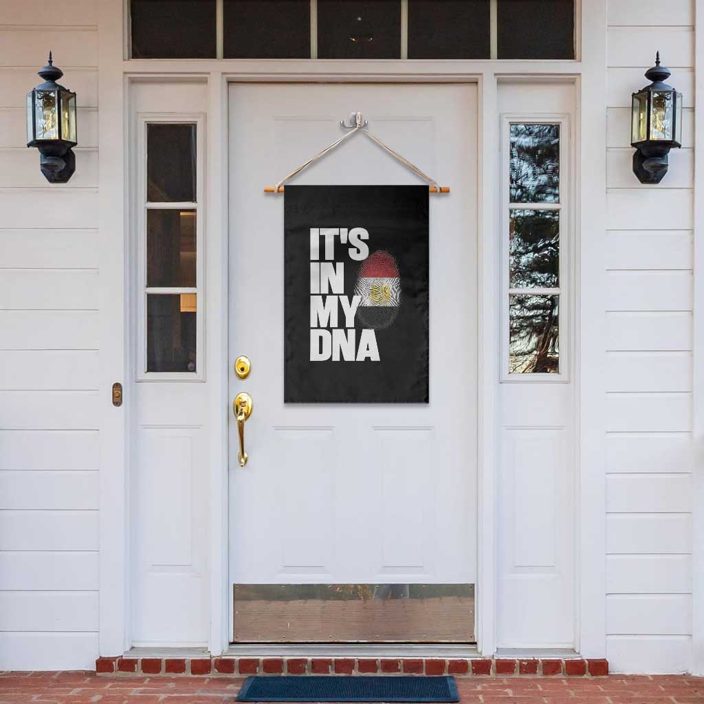 Egypt It's In My DNA Flag Fingerprint Graphic Garden Flag Egyptian Heritage Pride Roots
