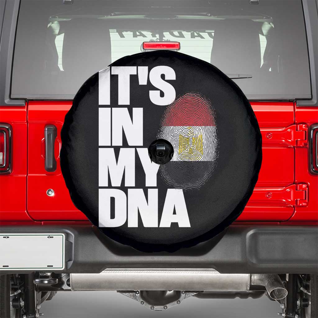 Egypt It's In My DNA Flag Fingerprint Graphic Spare Tire Cover Egyptian Heritage Pride Roots