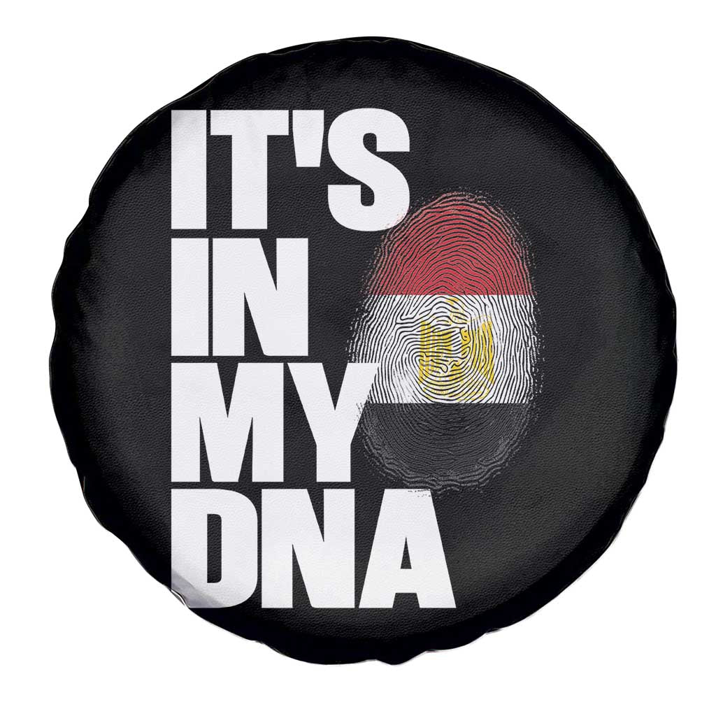 Egypt It's In My DNA Flag Fingerprint Graphic Spare Tire Cover Egyptian Heritage Pride Roots