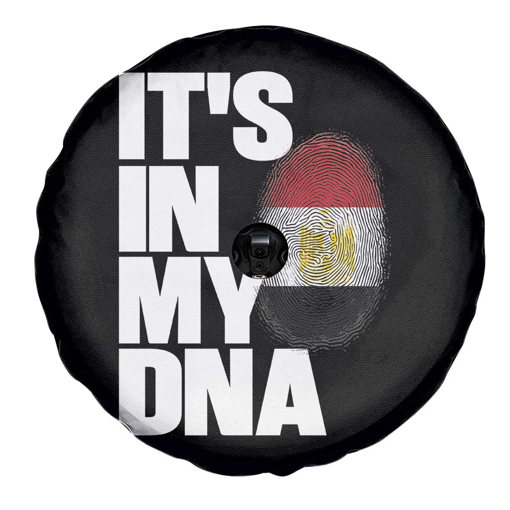 Egypt It's In My DNA Flag Fingerprint Graphic Spare Tire Cover Egyptian Heritage Pride Roots