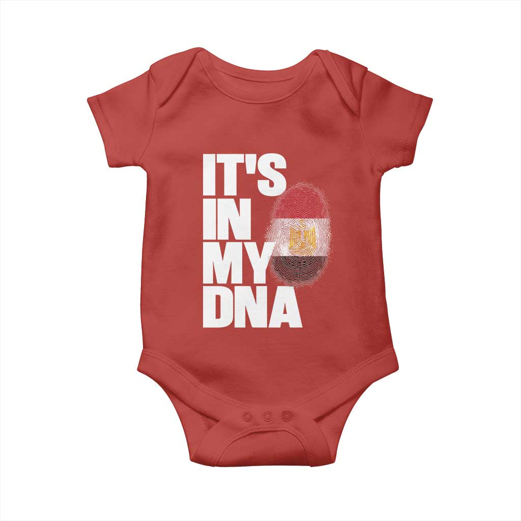 Egypt It's In My DNA Flag Fingerprint Graphic Baby Onesie Egyptian Heritage Pride Roots