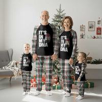 Egypt It's In My DNA Flag Fingerprint Graphic Plaid Pajama Set Egyptian Heritage Pride Roots