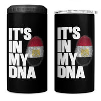 Egypt It's In My DNA Flag Fingerprint Graphic 4 in 1 Can Cooler Tumbler Egyptian Heritage Pride Roots