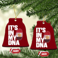 Egypt It's In My DNA Flag Fingerprint Graphic Ceramic Ornament Egyptian Heritage Pride Roots