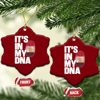 Egypt It's In My DNA Flag Fingerprint Graphic Ceramic Ornament Egyptian Heritage Pride Roots