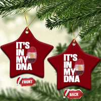 Egypt It's In My DNA Flag Fingerprint Graphic Ceramic Ornament Egyptian Heritage Pride Roots