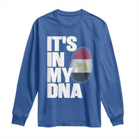 Egypt It's In My DNA Flag Fingerprint Graphic Long Sleeve Shirt Egyptian Heritage Pride Roots
