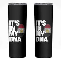 Egypt It's In My DNA Flag Fingerprint Graphic Skinny Tumbler Egyptian Heritage Pride Roots