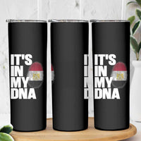 Egypt It's In My DNA Flag Fingerprint Graphic Skinny Tumbler Egyptian Heritage Pride Roots