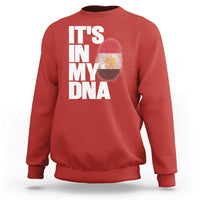 Egypt It's In My DNA Flag Fingerprint Graphic Sweatshirt Egyptian Heritage Pride Roots