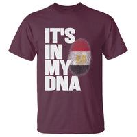 Egypt It's In My DNA Flag Fingerprint Graphic T Shirt Egyptian Heritage Pride Roots