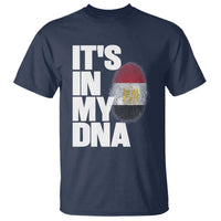 Egypt It's In My DNA Flag Fingerprint Graphic T Shirt Egyptian Heritage Pride Roots