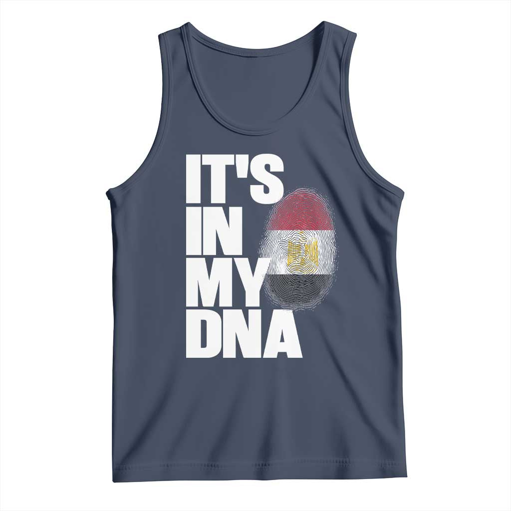 Egypt It's In My DNA Flag Fingerprint Graphic Tank Top Egyptian Heritage Pride Roots