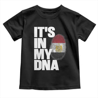 Egypt It's In My DNA Flag Fingerprint Graphic Toddler T Shirt Egyptian Heritage Pride Roots
