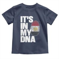 Egypt It's In My DNA Flag Fingerprint Graphic Toddler T Shirt Egyptian Heritage Pride Roots